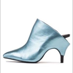 Jeffrey Campbell Metallic Mules Kilkunis